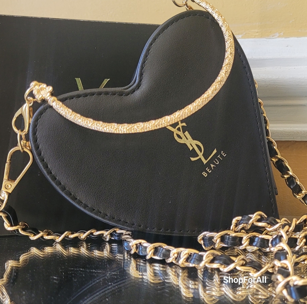 Yves Saint Laurent Black Heart-Shaped case / bag - Picture 9 of 16